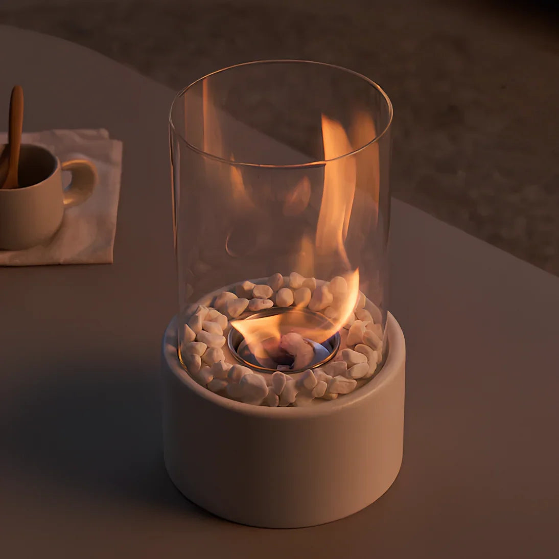 Classic Open Flame Oil Table Lamp