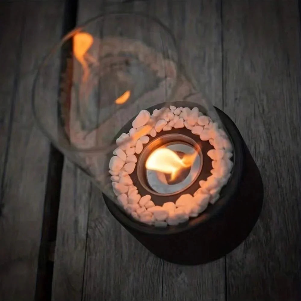 Classic Open Flame Oil Table Lamp