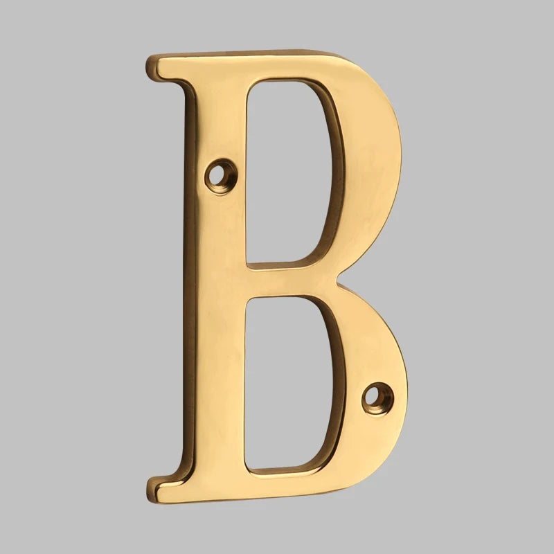 Classic Solid Brass House Numbers