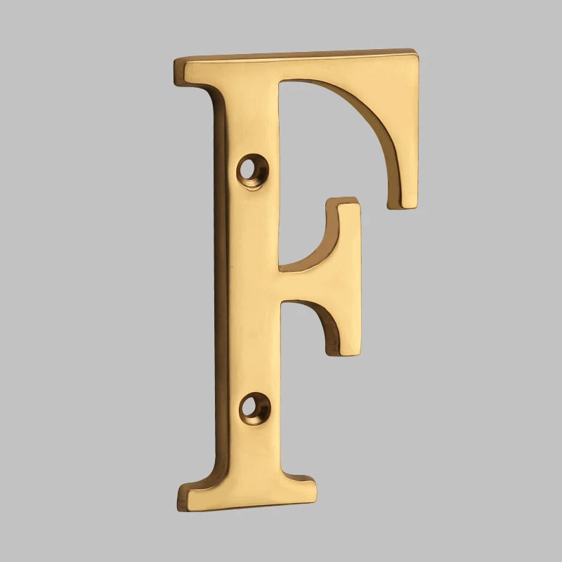 Classic Solid Brass House Numbers