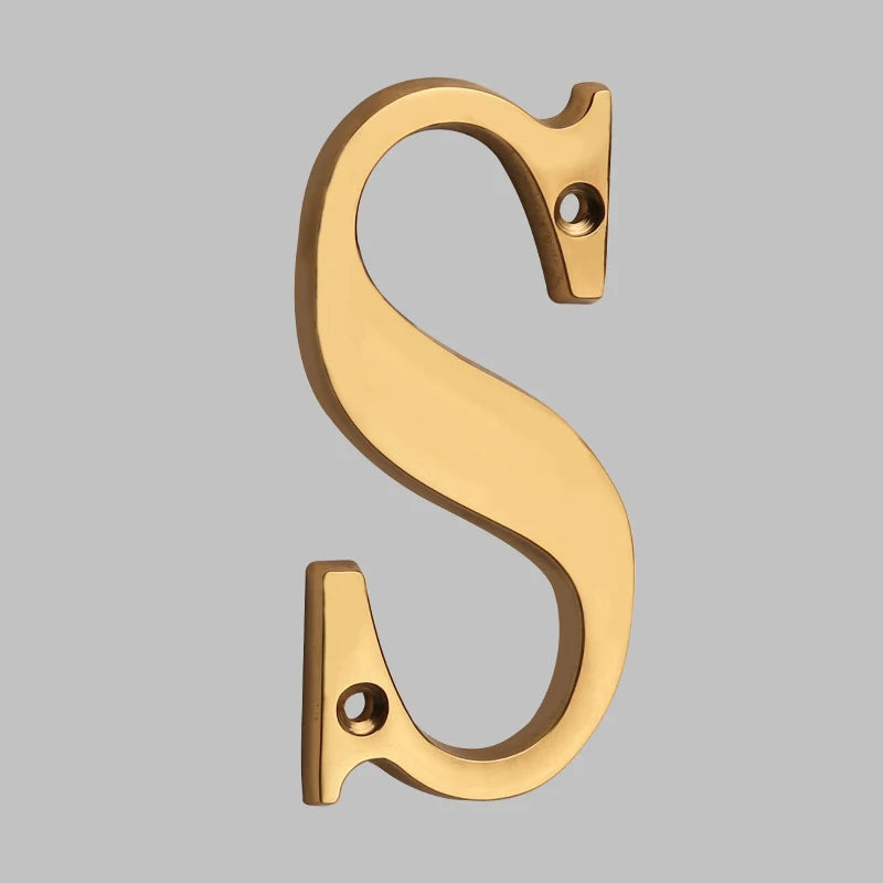 Classic Solid Brass House Numbers