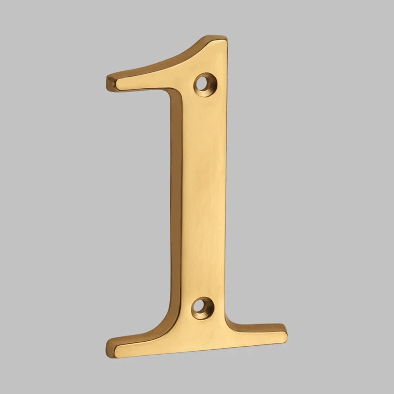 Classic Solid Brass House Numbers