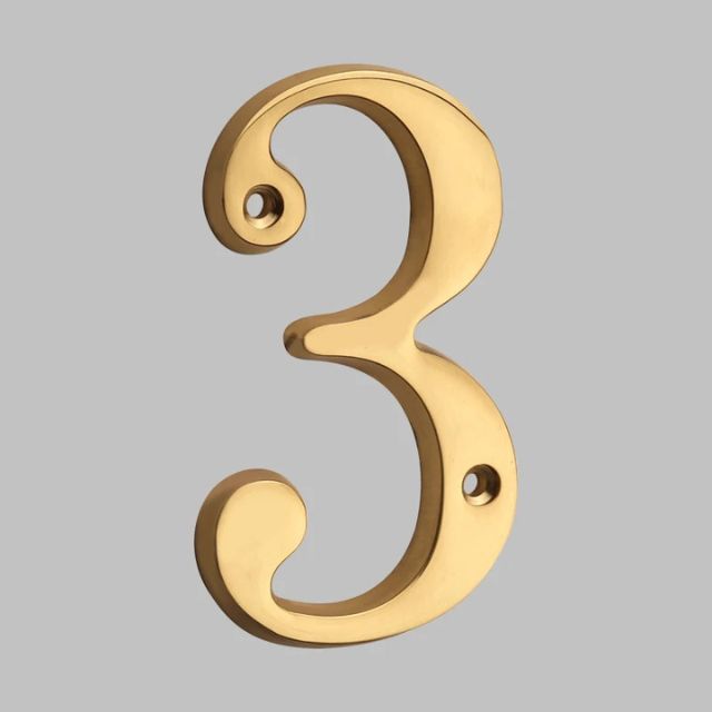 Classic Solid Brass House Numbers