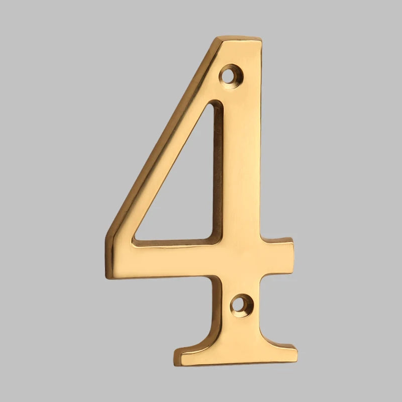 Classic Solid Brass House Numbers