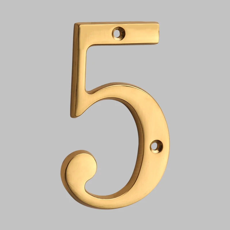 Classic Solid Brass House Numbers