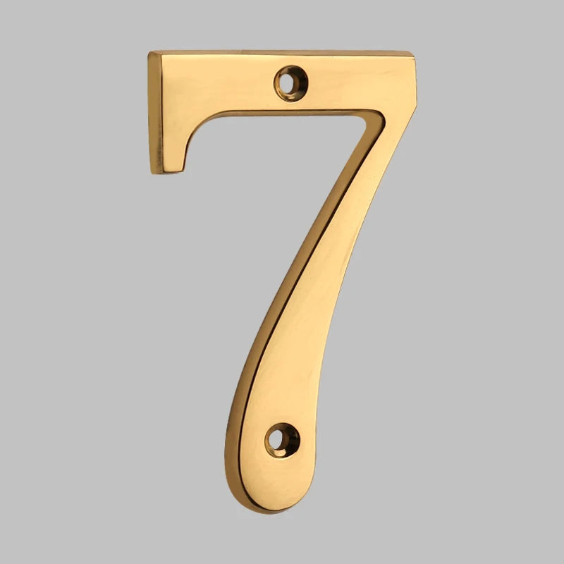Classic Solid Brass House Numbers