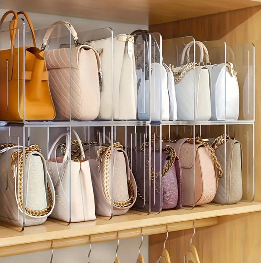 Clear Acrylic Purse Organizer Shelves for Handbags