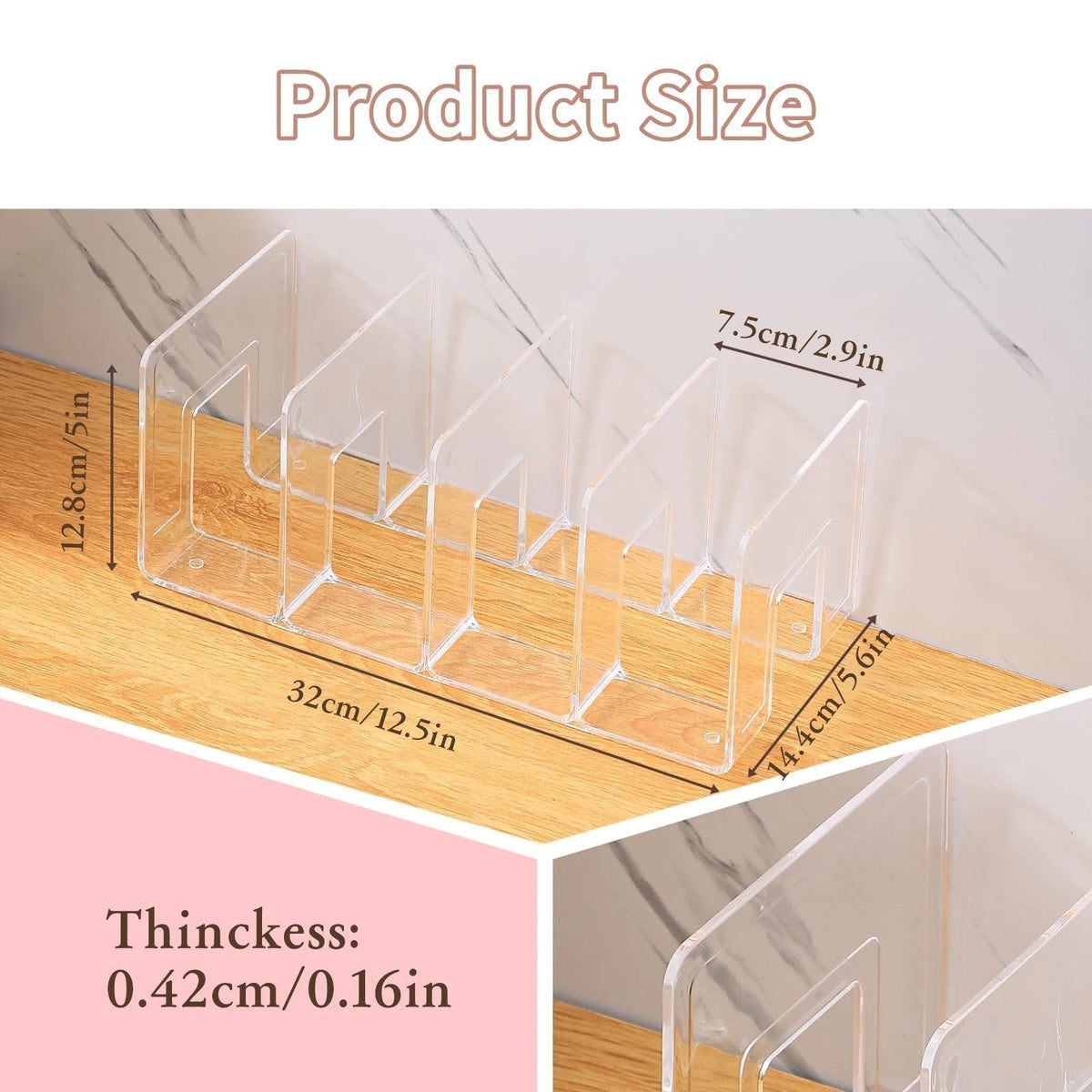 Clear Acrylic Purse Organizer Shelves for Handbags