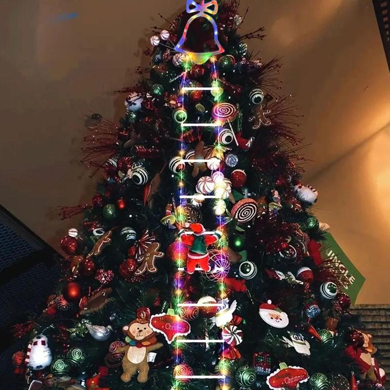 Climbing Santa Claus – Animated Christmas Light Ladder with Remote Control