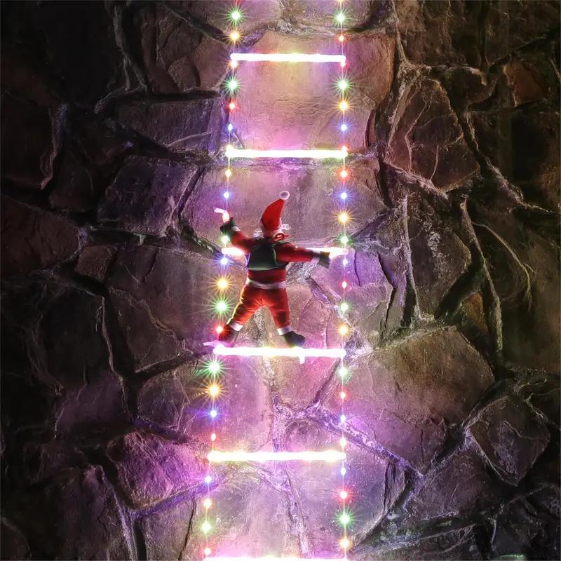 Climbing Santa Claus – Animated Christmas Light Ladder with Remote Control