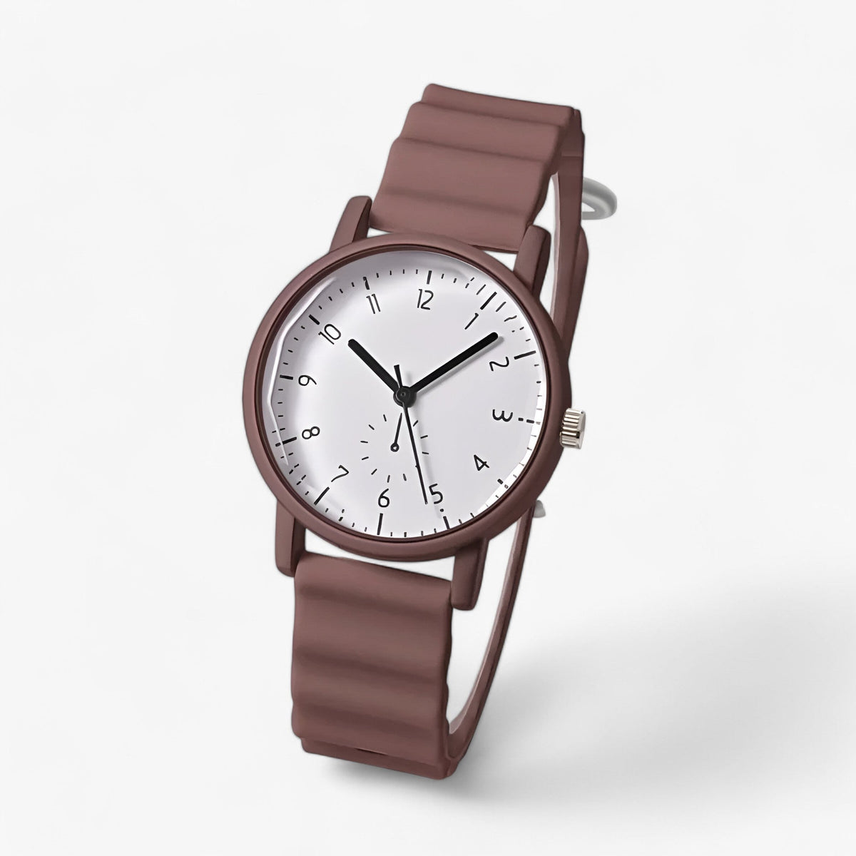 Colorful Quartz Jelly Watch with Elegant Wavy Silicone Strap