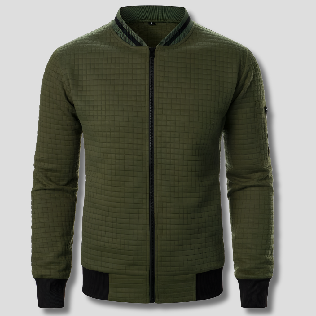 Comfortable and Warm Men's Zip-Up Sweater