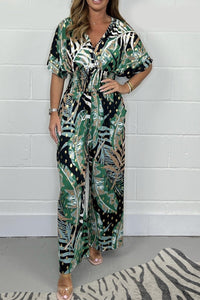 Comfortable Casual Floral Print Jumpsuit