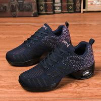 Comfortable Jazz Dance Shoes with Mesh Upper for Outdoor Sports