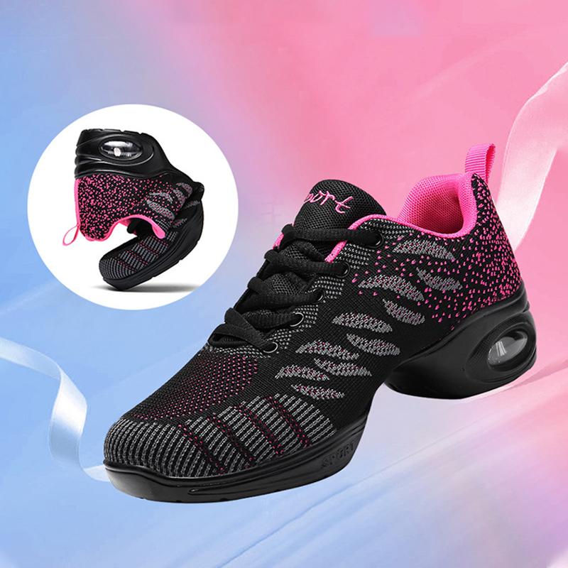 Comfortable Jazz Dance Shoes with Mesh Upper for Outdoor Sports