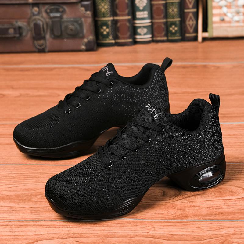 Comfortable Jazz Dance Shoes with Mesh Upper for Outdoor Sports