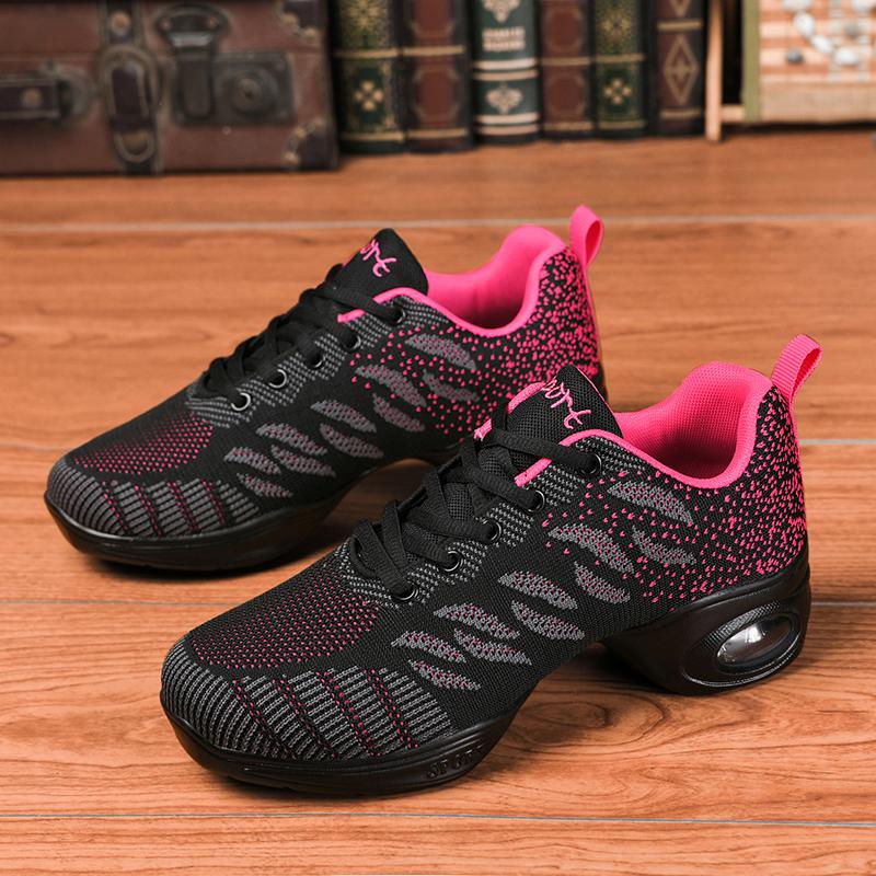 Comfortable Jazz Dance Shoes with Mesh Upper for Outdoor Sports