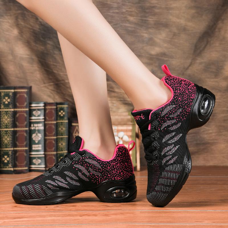 Comfortable Jazz Dance Shoes with Mesh Upper for Outdoor Sports