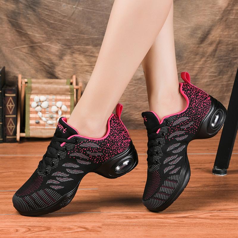 Comfortable Jazz Dance Shoes with Mesh Upper for Outdoor Sports
