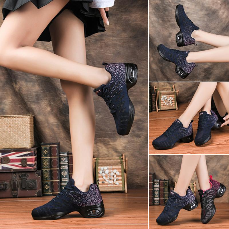 Comfortable Jazz Dance Shoes with Mesh Upper for Outdoor Sports