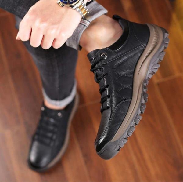Comfortable Men's Orthopedic Leather Shoes