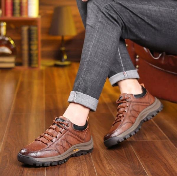 Comfortable Men's Orthopedic Leather Shoes