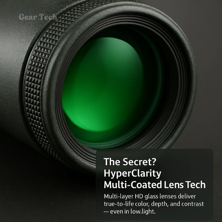 Compact 600x Ultra-Zoom Monocular Telescope with HD Lens - Lightweight Design for Hiking, Bird Watching & Sports Events