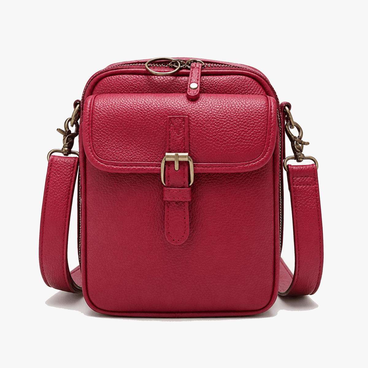 Compact Crossbody Bag with Built-In Wallet