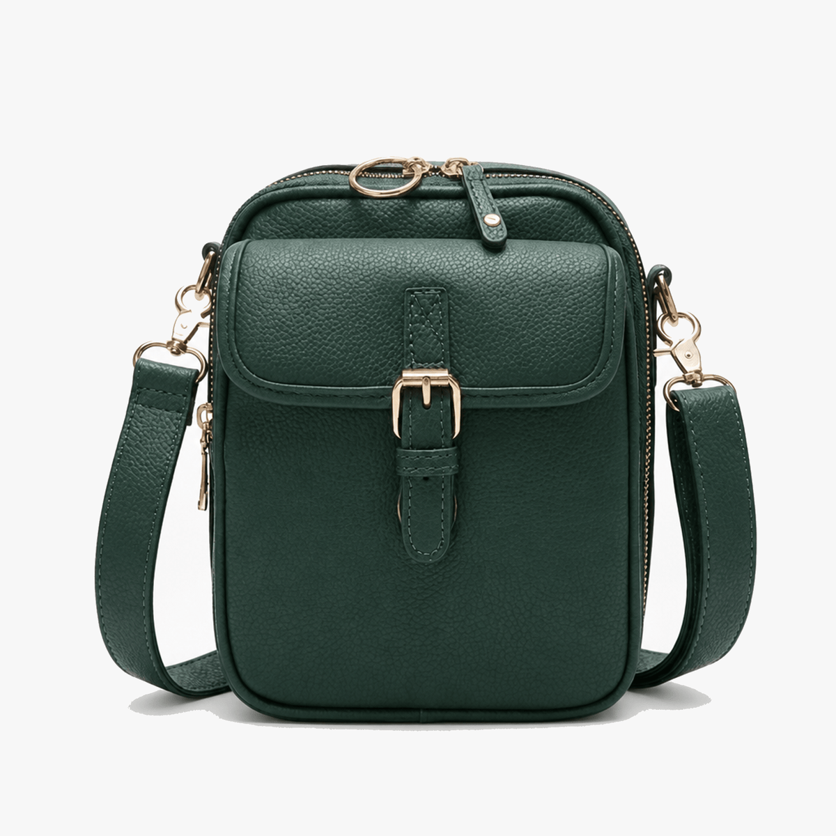 Compact Crossbody Bag with Built-In Wallet