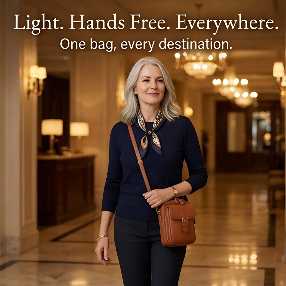 Compact Crossbody Bag with Built-In Wallet