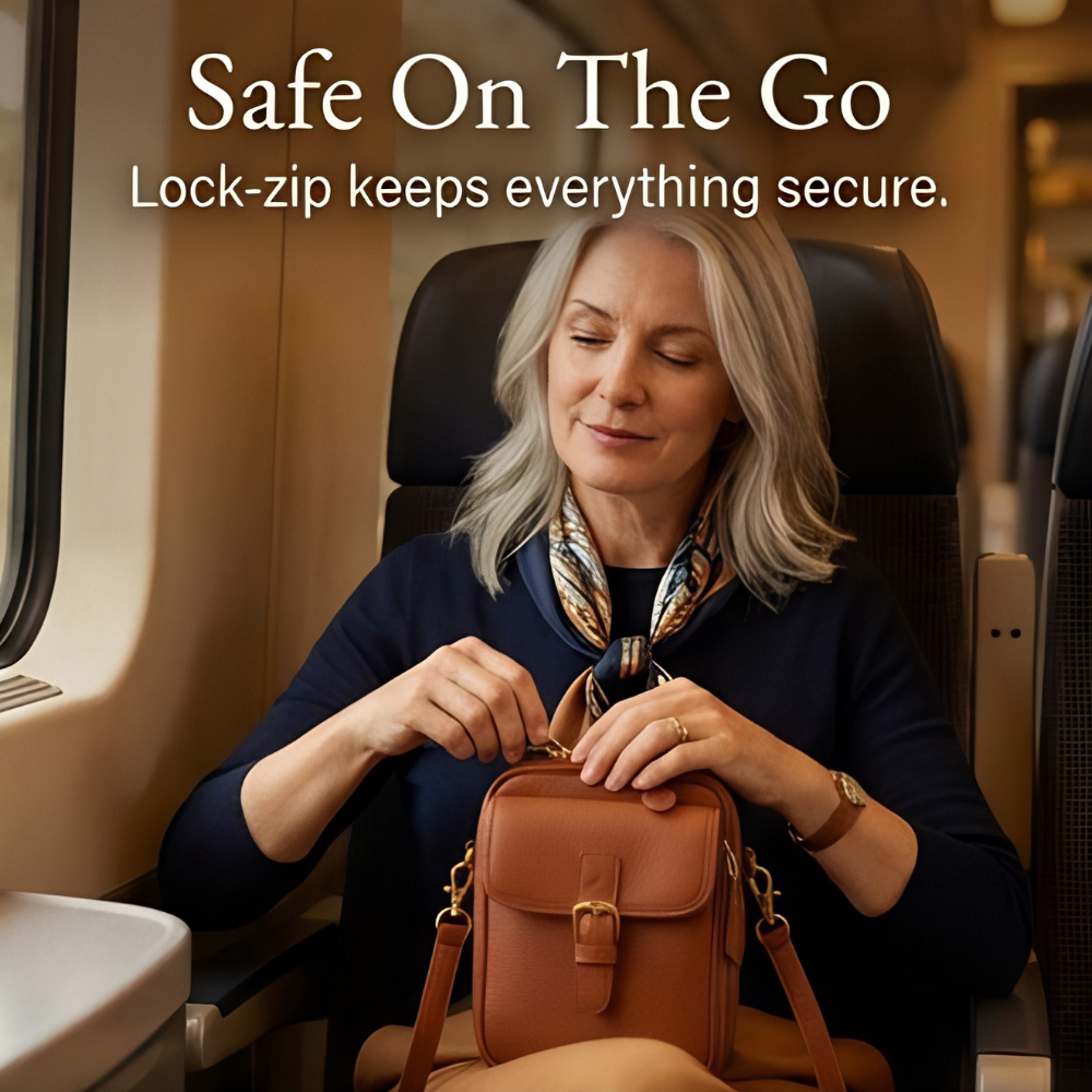 Compact Crossbody Bag with Built-In Wallet