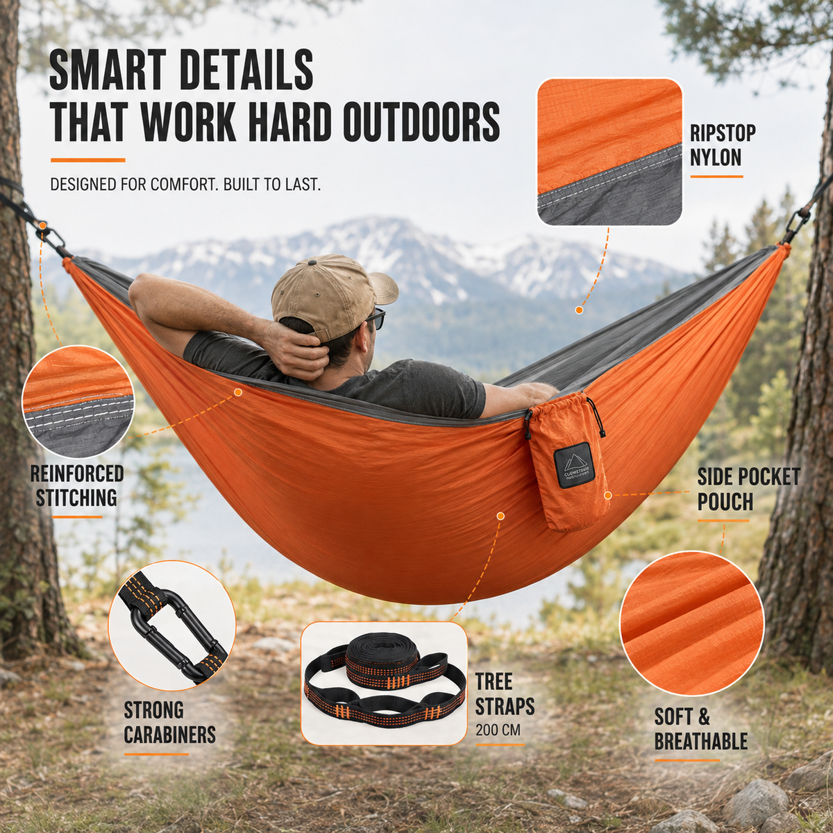 Compact Double Camping Hammock