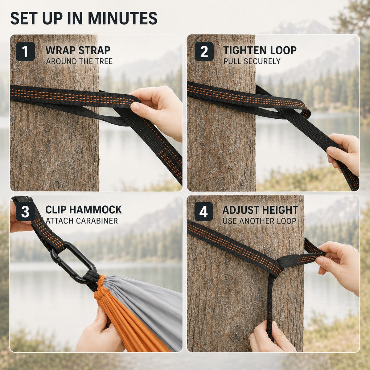 Compact Double Camping Hammock