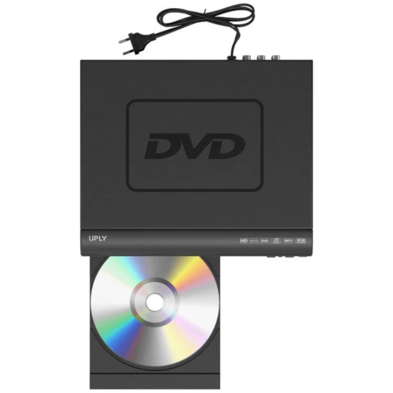Compact DVD Player with HDMI Output and Region-Free Playback