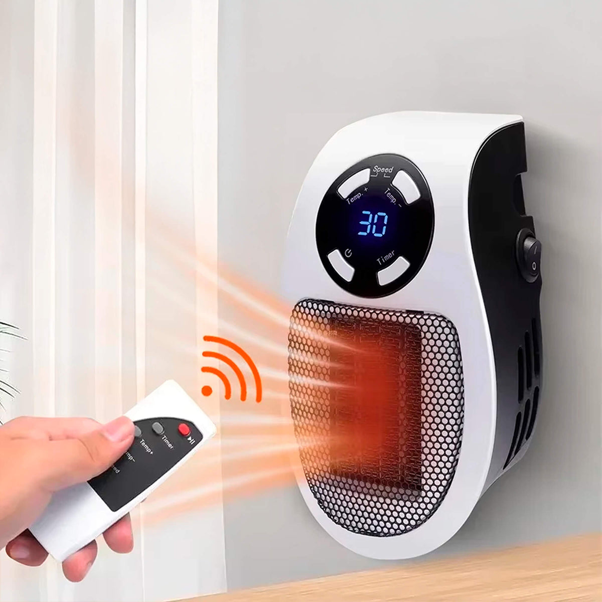 Compact Energy-Efficient Plug-In USB Ceramic Heater