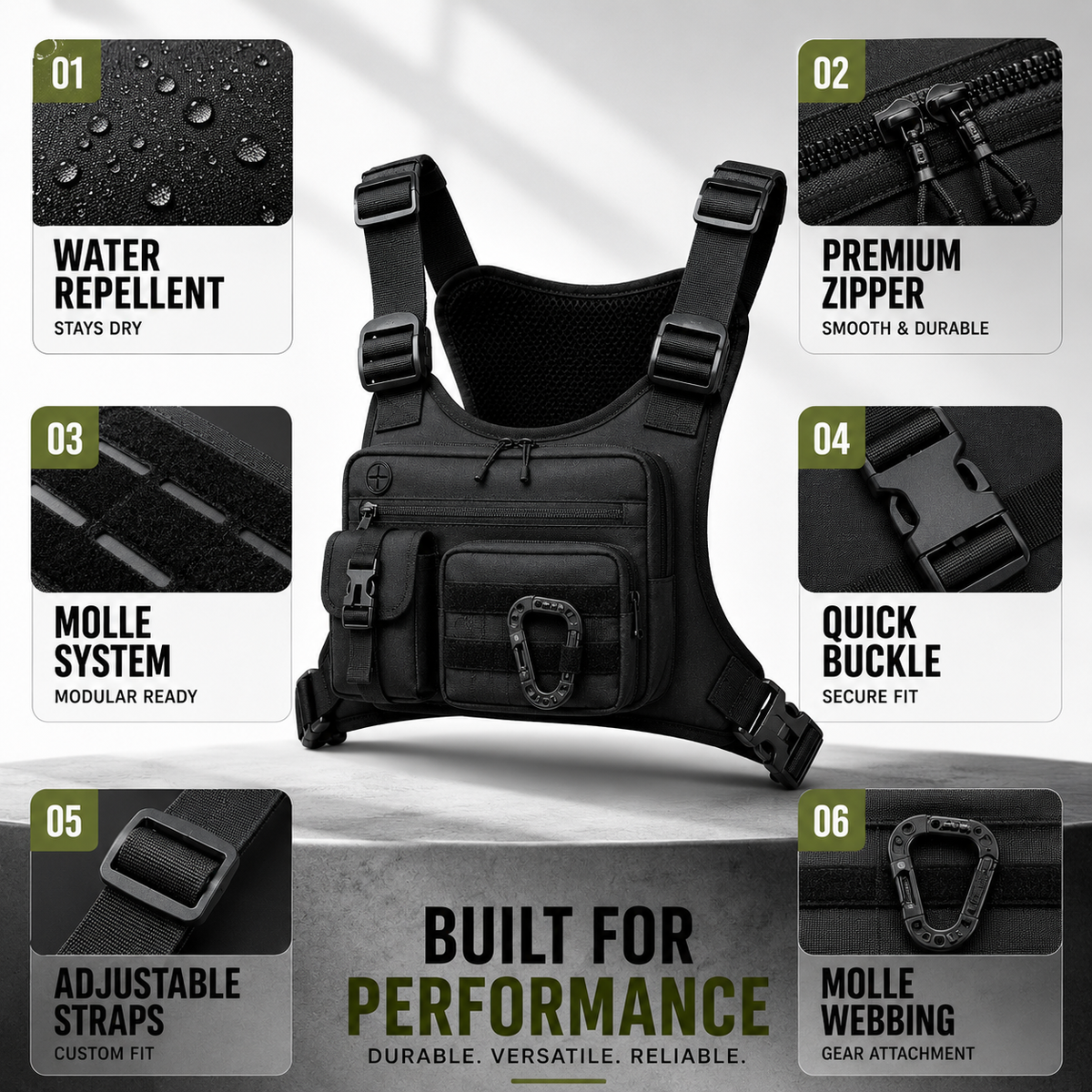 Compact Tactical Chest Rig