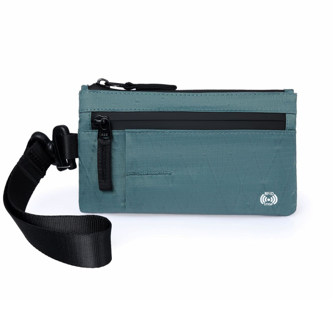 Compact Zippered Card Wallet