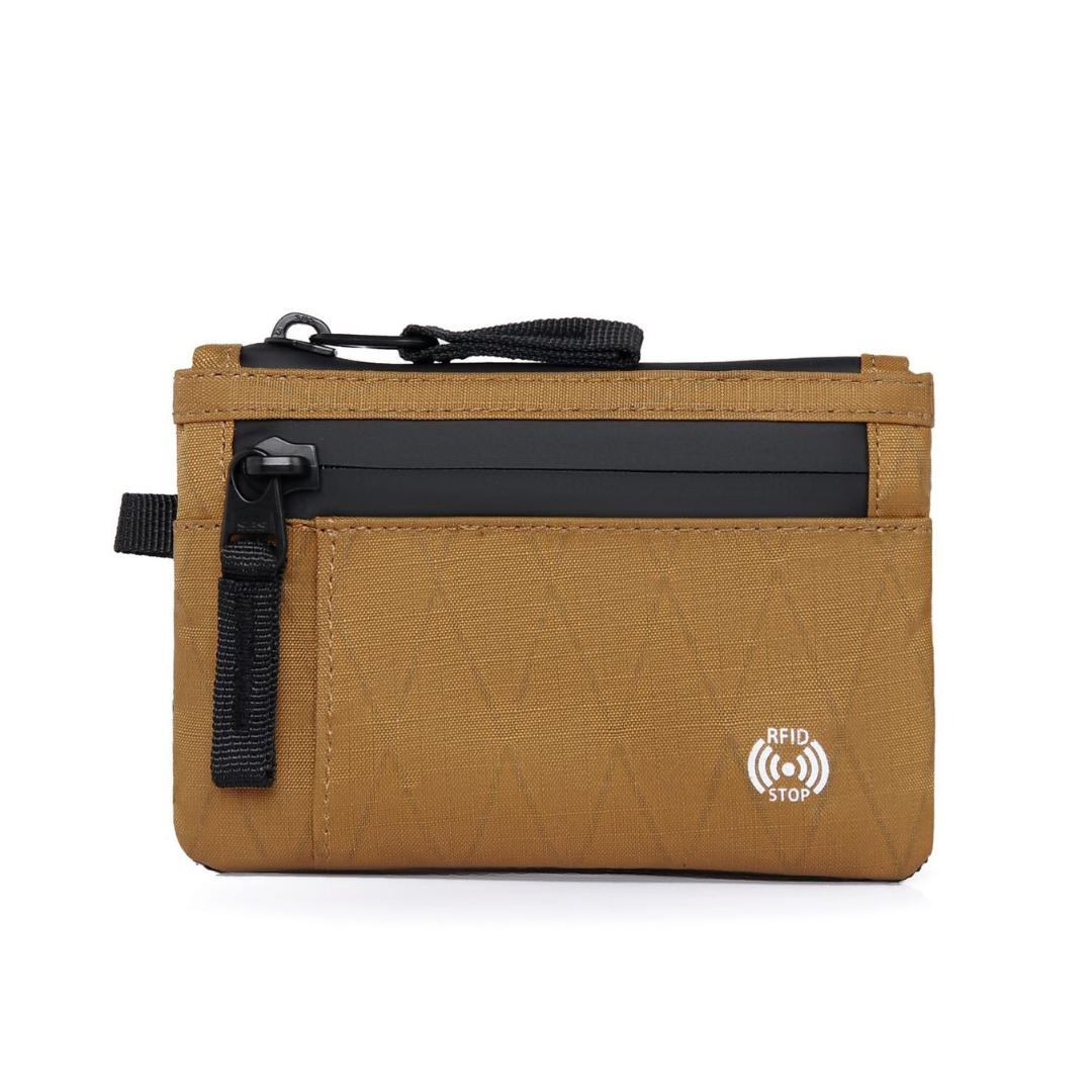 Compact Zippered Card Wallet