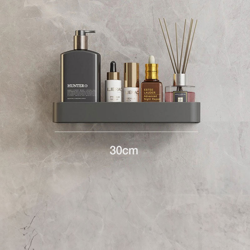 Contemporary Sleek Grey Bathroom Shelves