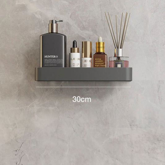 Contemporary Sleek Grey Bathroom Shelves