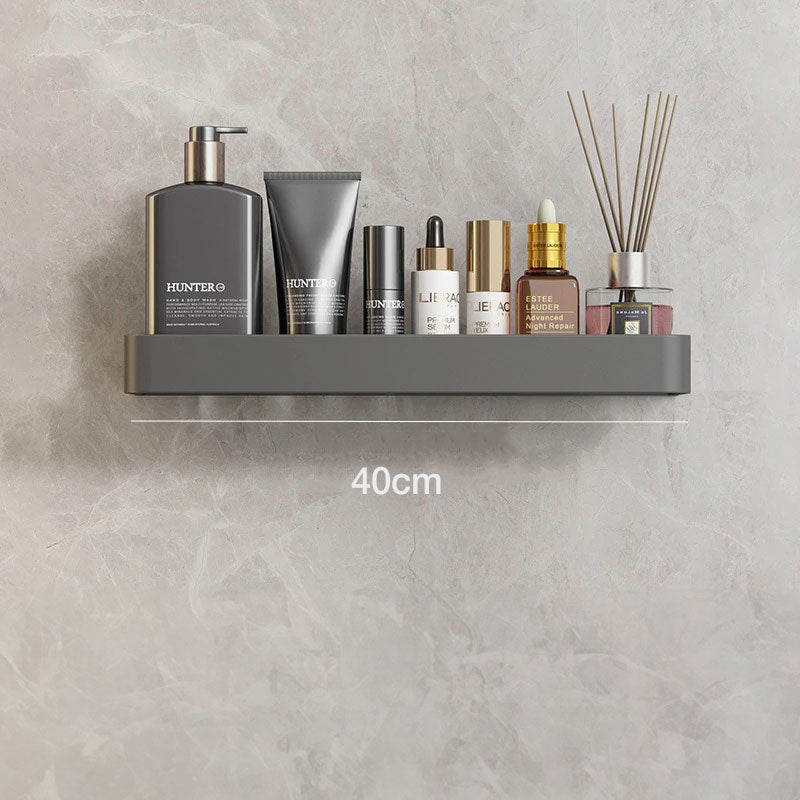 Contemporary Sleek Grey Bathroom Shelves