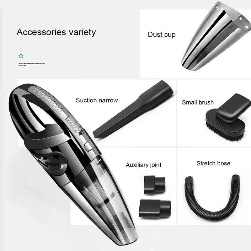 Cordless Handheld Vacuum Cleaner with Powerful Cyclonic Suction System