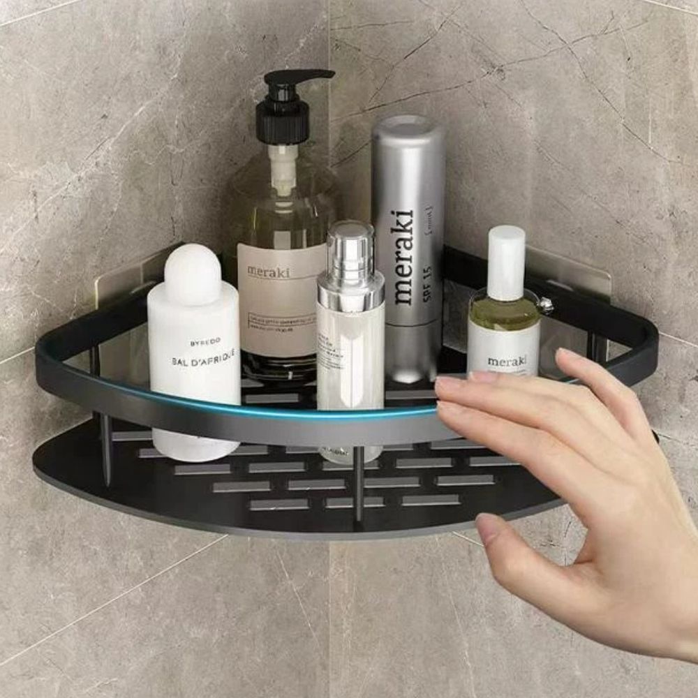 Corner Shower Shelf with Drainage Holes