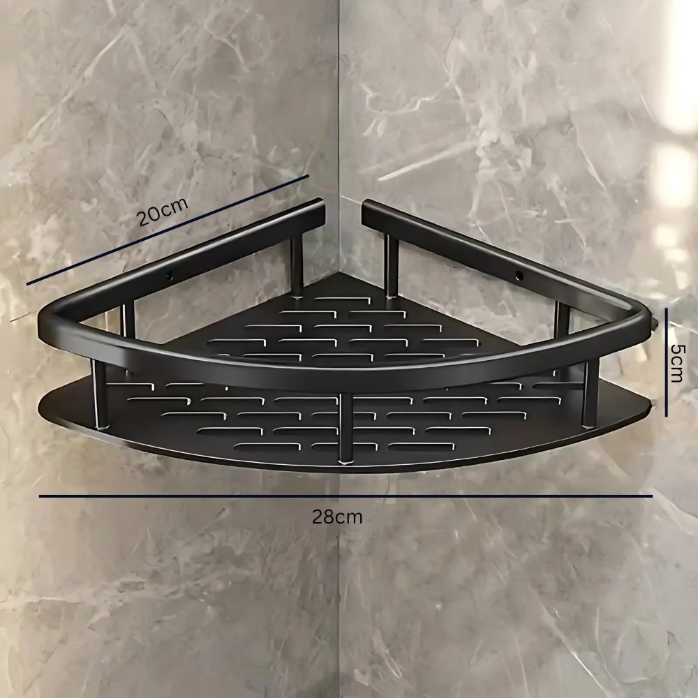 Corner Shower Shelf with Drainage Holes