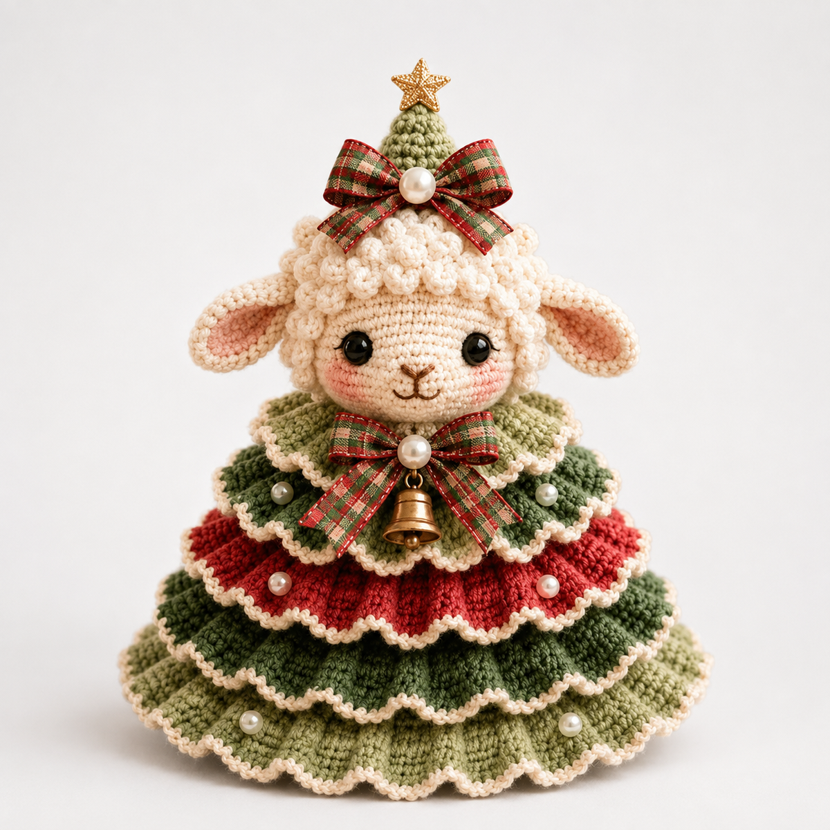 Crochet Highland Cow Christmas Ornament Kit