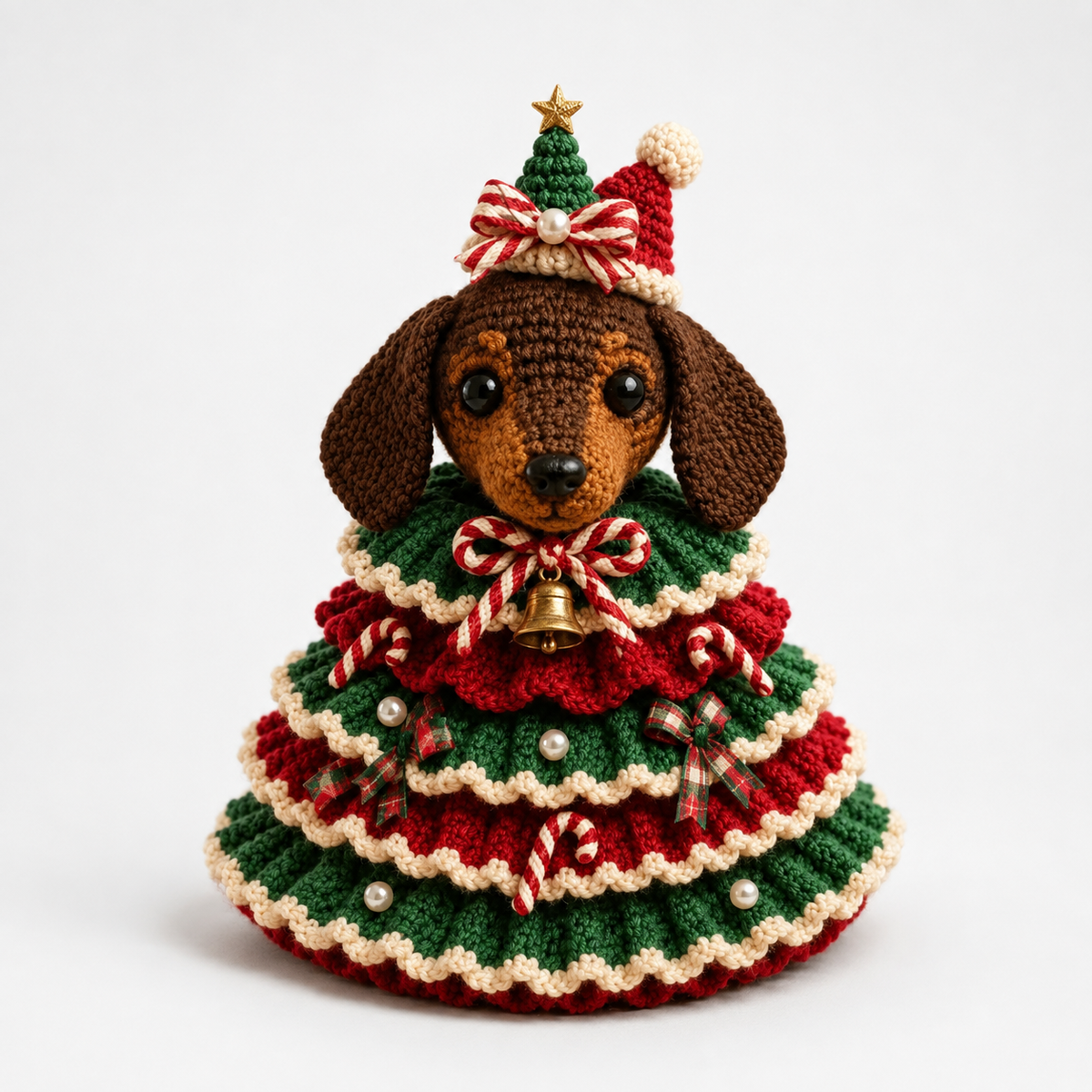 Crochet Highland Cow Christmas Ornament Kit
