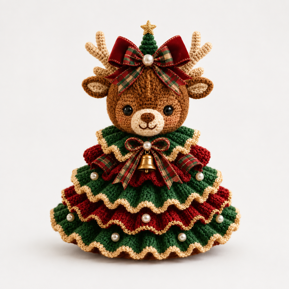 Crochet Highland Cow Christmas Ornament Kit