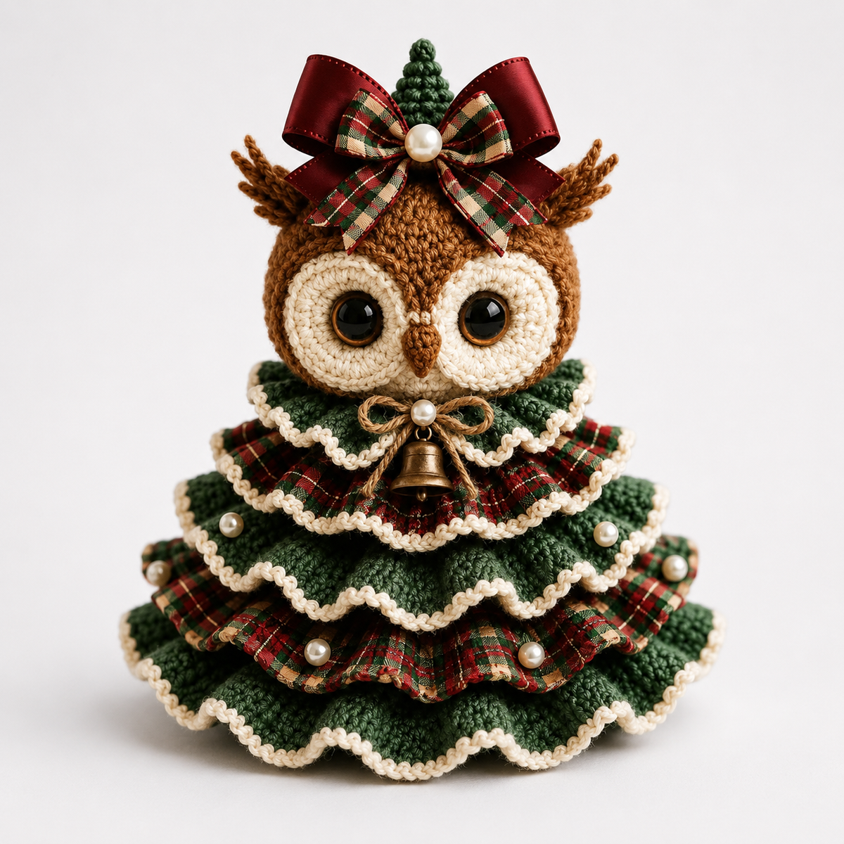 Crochet Highland Cow Christmas Ornament Kit