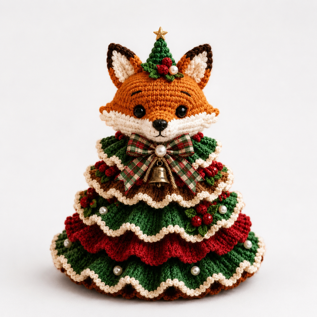 Crochet Highland Cow Christmas Ornament Kit