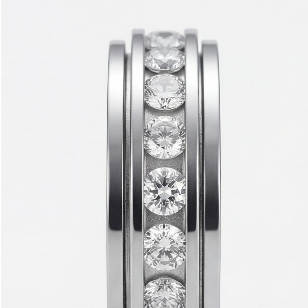 Cubic Zirconia Spinner Ring